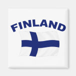 Bandera de Finlandia Imán De Frigorífico