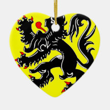 Bandera de Flandes, Bélgica Adorno Para Reyes