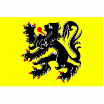 Bandera de Flandes, Bélgica Escultura Fotográfica