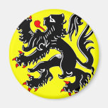 Bandera de Flandes, Bélgica Iman Para Frigorífico