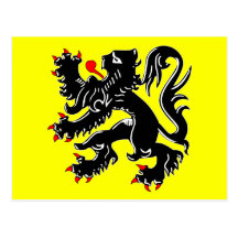 Bandera de Flandes, Bélgica Postal