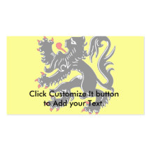 Bandera de Flandes, Bélgica Tarjetas Personales