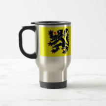 Bandera de Flandes, Bélgica Tazas De Café