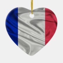 Bandera de Francia Adorno De Navidad