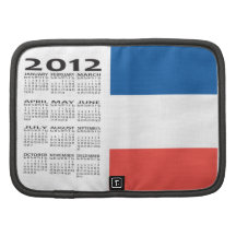 Bandera de Francia y del calendario 2012 Organizadores