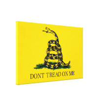 Bandera de Gadsden Lona Envuelta Para Galerías