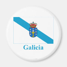 Bandera de Galicia con nombre Imanes