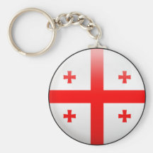 Bandera de Georgia Llaveros Personalizados