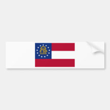 Bandera de Georgia Pegatina De Parachoque