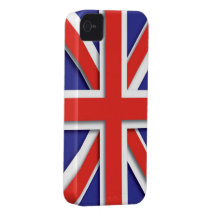Bandera de Gran Bretaña Reino Unido Case-Mate iPhone 4 Funda