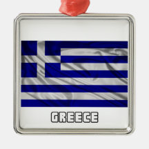 Bandera de Grecia Ornamento Para Reyes Magos