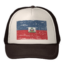 Bandera de Haití del vintage Gorros