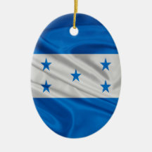 Bandera de Honduras Ornamento Para Arbol De Navidad
