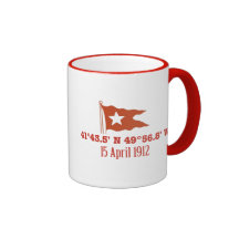 Bandera de hundimiento titánica de la estrella de  tazas