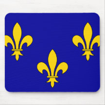 bandera de Ile de France, Francia Alfombrillas De Ratones