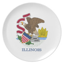 Bandera de Illinoisan Platos De Comidas