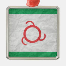 Bandera de Ingushetian Ornaments Para Arbol De Navidad