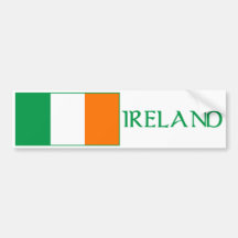 Bandera de Irlanda Etiqueta De Parachoque