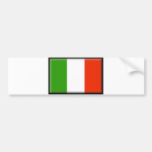 Bandera de Italia Etiqueta De Parachoque