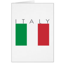 Bandera de Italia Tarjetón