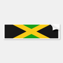 Bandera de Jamaica Pegatina De Parachoque
