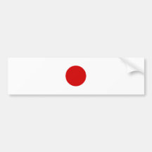 Bandera de Japón Etiqueta De Parachoque