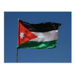 bandera de Jordania Tarjetas Postales