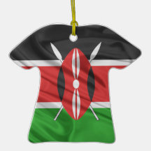 Bandera de Kenia Adornos De Navidad