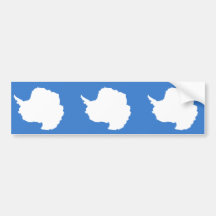 Bandera de la Antártida Etiqueta De Parachoque