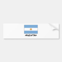 Bandera de la Argentina Etiqueta De Parachoque