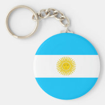 Bandera de la Argentina Llavero Personalizado