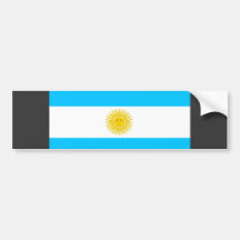 Bandera de la Argentina Pegatina De Parachoque
