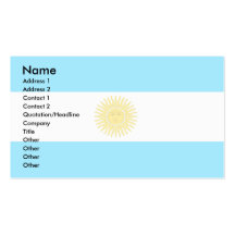 Bandera de la Argentina Tarjetas De Visita