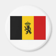 Bandera de la bandera del gobierno de Bélgica Imán