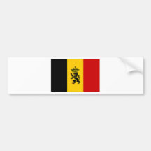 Bandera de la bandera del gobierno de Bélgica Etiqueta De Parachoque