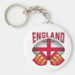Bandera de la bola de rugbi de Inglaterra Llavero