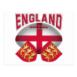 Bandera de la bola de rugbi de Inglaterra Tarjetas Postales