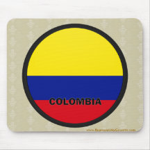 Bandera de la calidad de Colombia Roundel Alfombrilla De Ratones