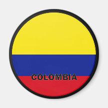 Bandera de la calidad de Colombia Roundel Iman De Frigorífico