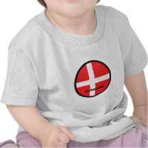Bandera de la calidad de Dinamarca Roundel Camisetas
