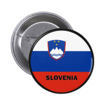 Bandera de la calidad de Eslovenia Roundel Pins