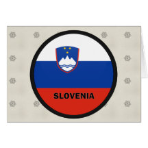 Bandera de la calidad de Eslovenia Roundel Felicitaciones