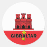 Bandera de la calidad de Gibraltar Roundel Etiqueta