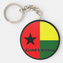 Bandera de la calidad de Guinea-Bissau Roundel Llavero