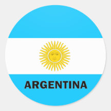 Bandera de la calidad de la Argentina Roundel Pegatina