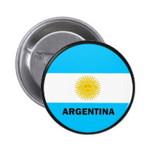 Bandera de la calidad de la Argentina Roundel Pin