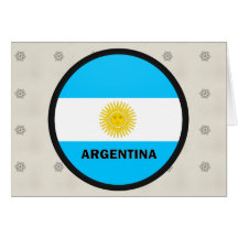 Bandera de la calidad de la Argentina Roundel Felicitacion