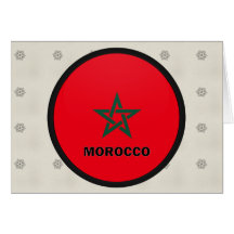 Bandera de la calidad de Marruecos Roundel Felicitacion