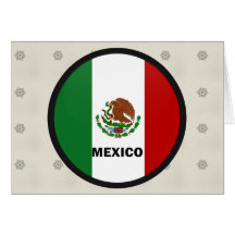 Bandera de la calidad de México Roundel Tarjeta