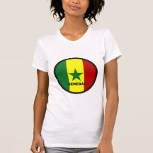 Bandera de la calidad de Senegal Roundel Camisetas